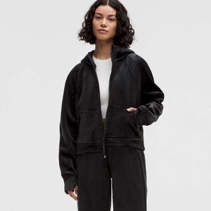Lululemon Athletica Velour/Velvet Scuba Zip Up